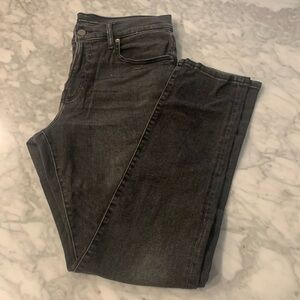 Lucky brand 412 athletic slim washed black jean 31x32”